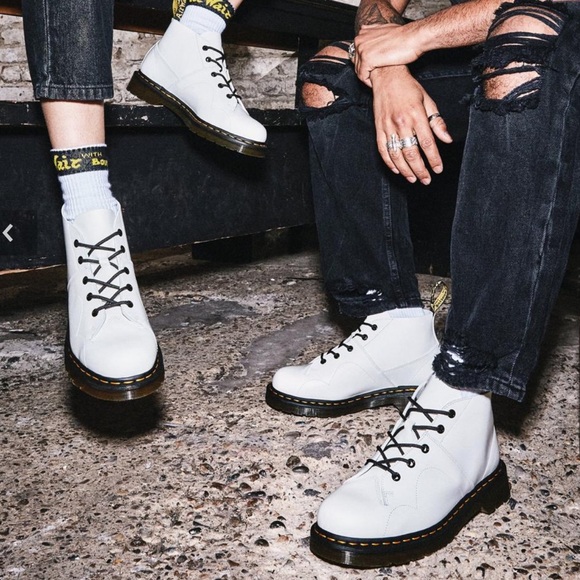 New Dr. Martens Church Smooth Leather Monkey Boots - Picture 2 of 12